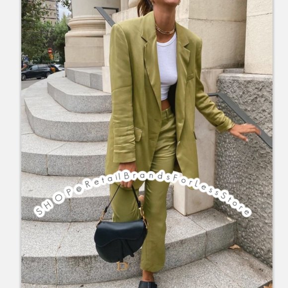 ZARA SATIN FINISH LOOSE FITPANT TROUSERS